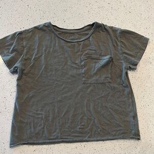 Art Class Girls XL (14-16) Army Green Crop Top